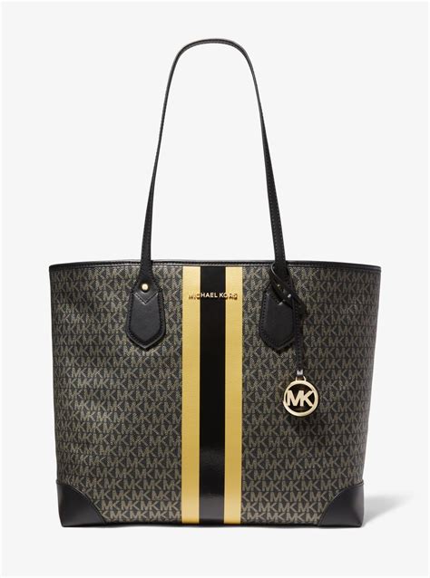 michael kors striped tote bag.